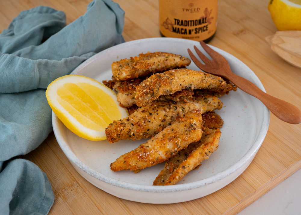 Tweed Real Food Traditional Maca n' Spice Dukkah Dukkah Crusted Whiting Fillets