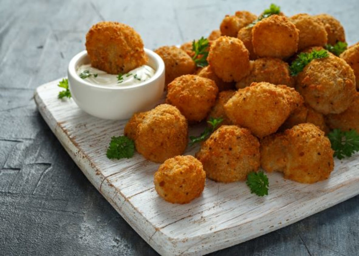 Crumbed Stroganoff Mushrooms