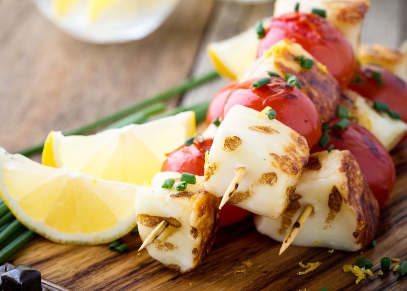 Haloumi Tomato Skewers