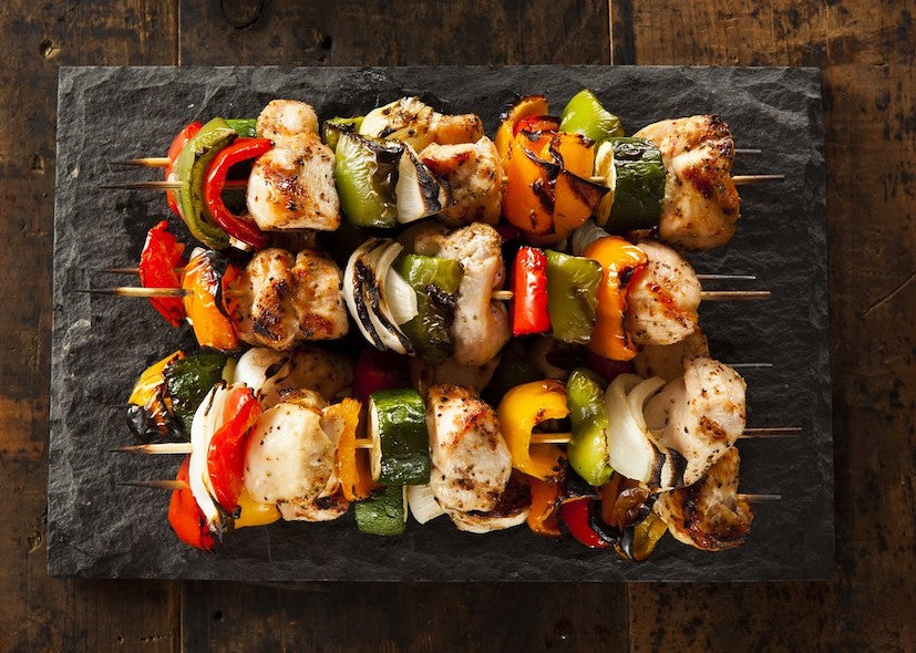 Chicken and Vegetable Skewers