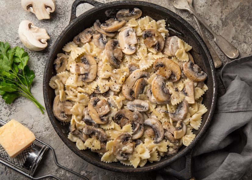 Creamy Garlic Mushroom Pasta