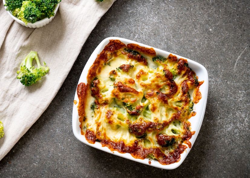 Broc-Cauli Cheese Bake