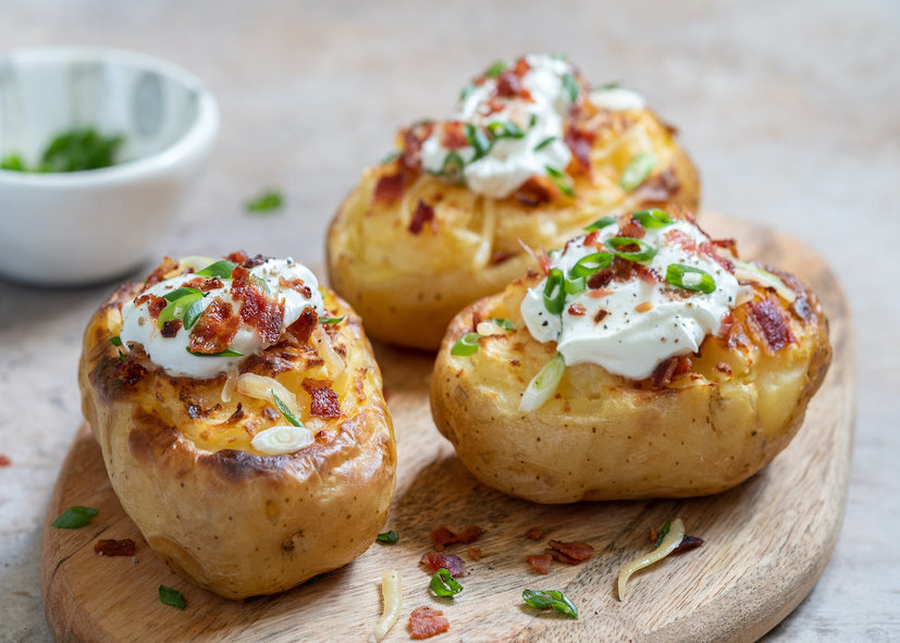 Bacon Cheese Stuffed Baked Potatoes