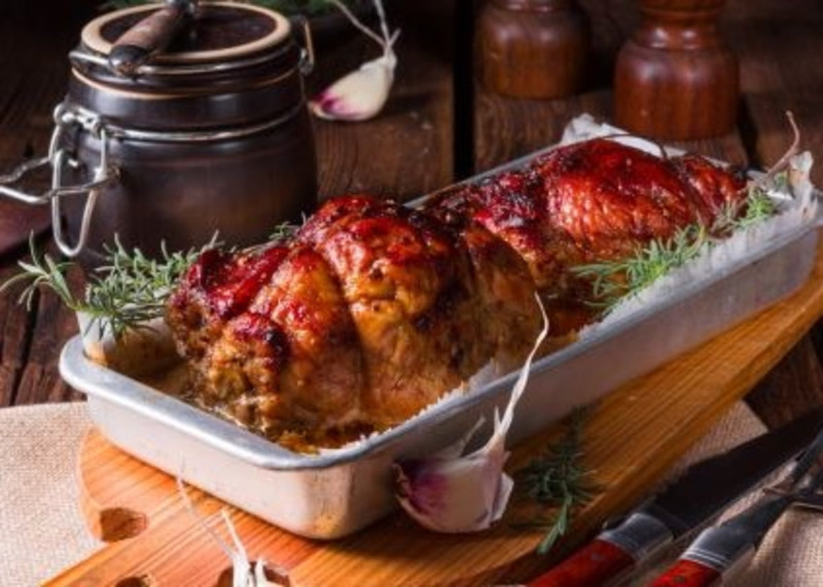 Tweed Real Food Plum Glazed Pork roast