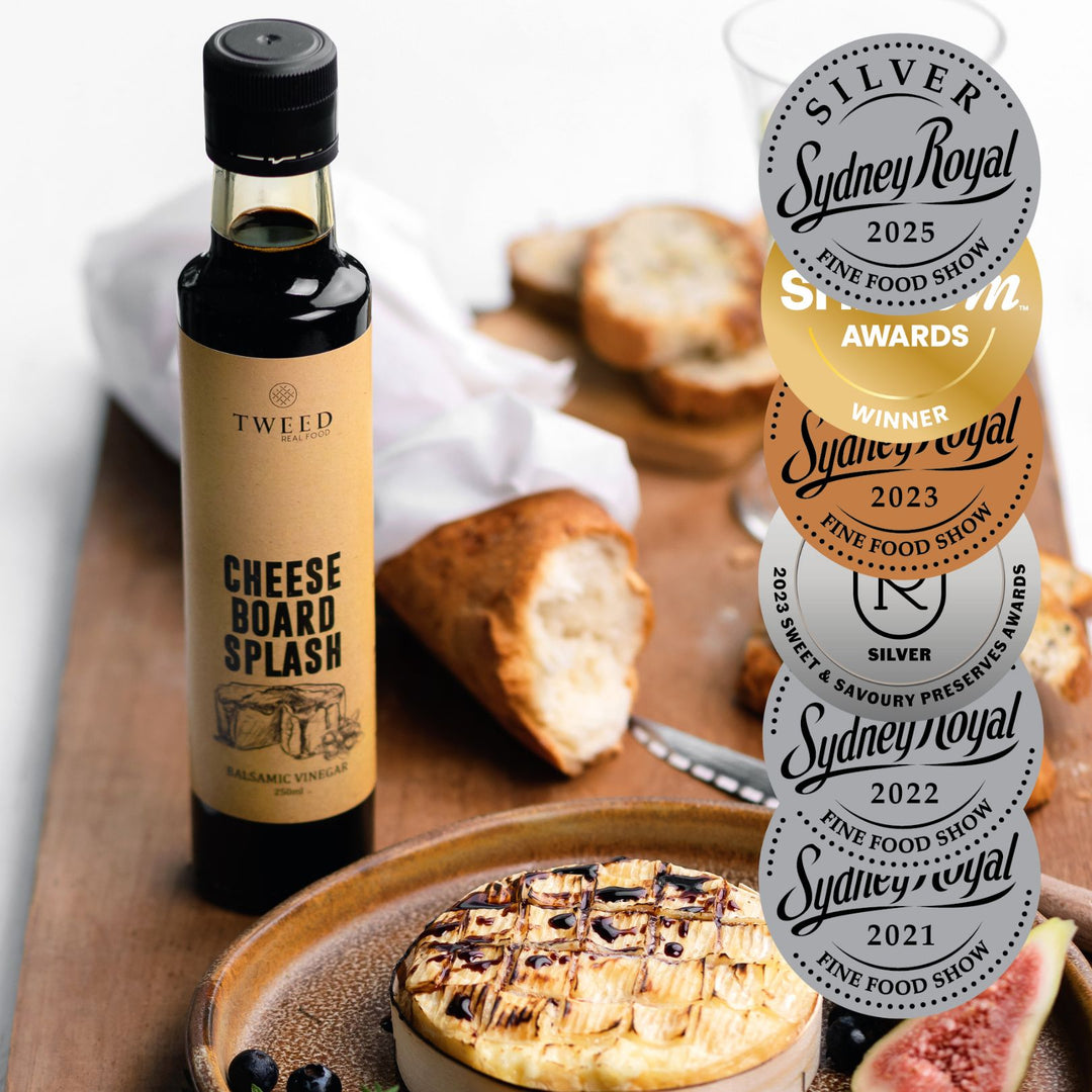 Tweed Real Food Cheeseboard Splash caramelised balsamic vinegar