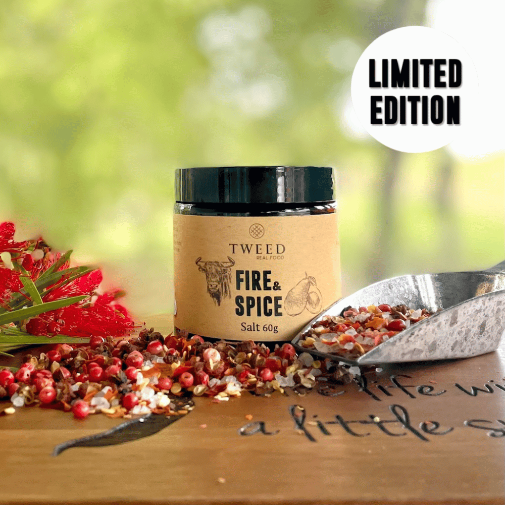 Tweed Real Food Fire and Spice Grinder Salt, chilli salt