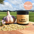 Tweed Real Food Garlic Rosemary Rub for roast lamb