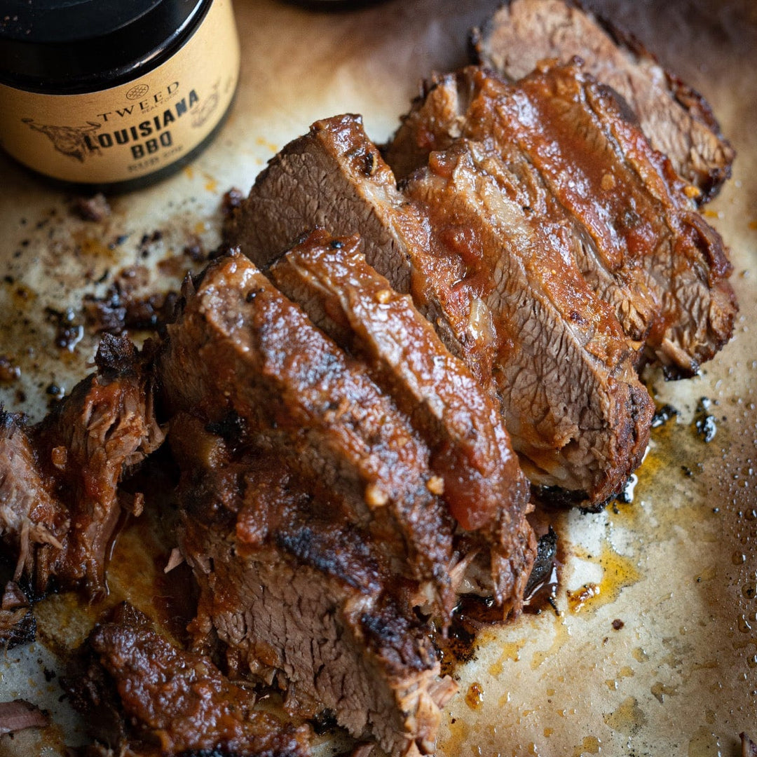BBQ beef brisket made with the BBQ Deluxe Gift Hamper