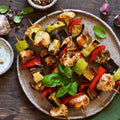 BBQ chicken kebabs with Tweed Real Food Fire and Spice Grinder Salt