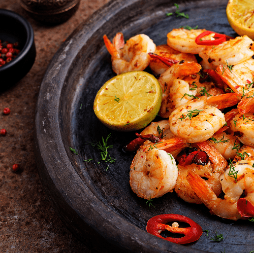 Chilli prawns with Tweed Real Food Fire and Spice Grinder Salt