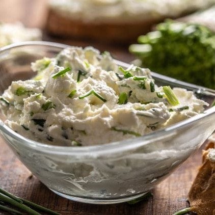 French onion dip made with Tweed Real Food French Onion Seasoning