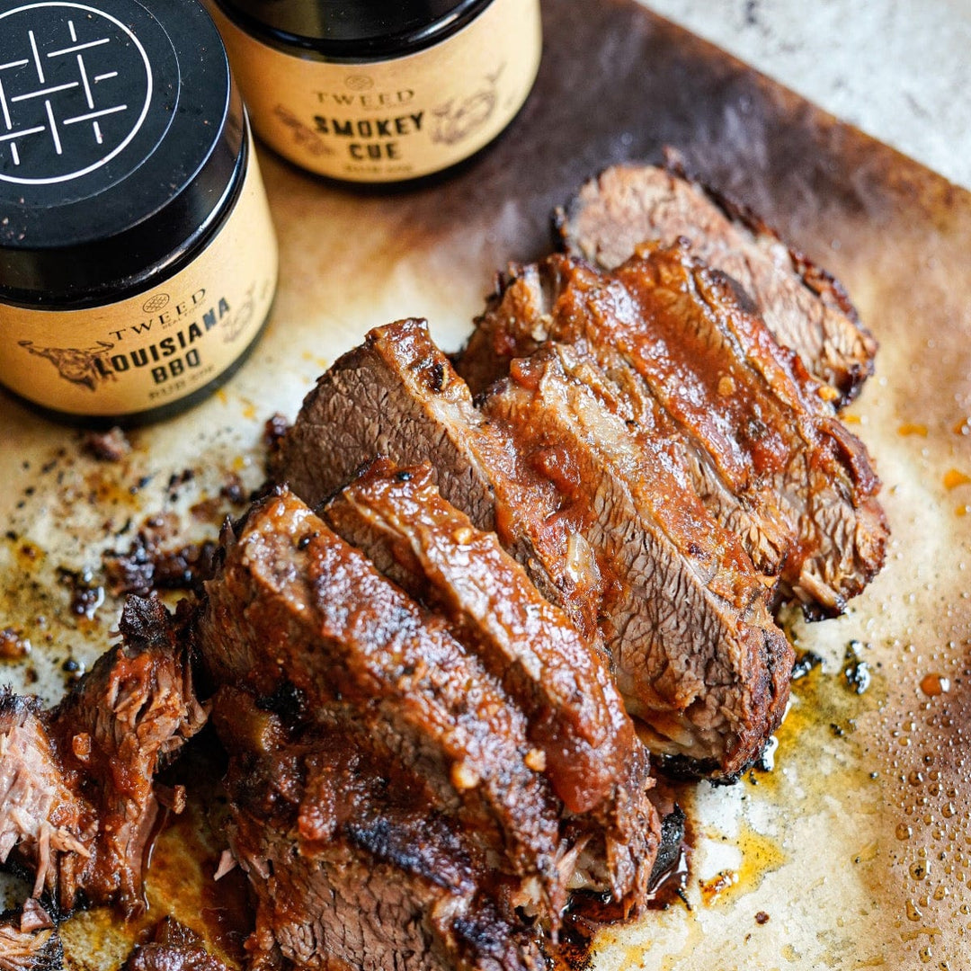 BBQ beef brisket with Tweed Real Food Louisiana BBQ Rub