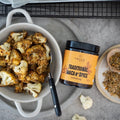 Dukkah crusted cauliflower made with Tweed Real Food Maca n&