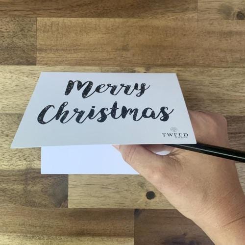 Tweed Real Food Merry Christmas greeting card