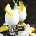 Pina colada made with Tweed Real Food Pina Colada Splash balsamic vinegar