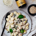 Gnocchi in creamy mushroom sauce with Tweed Real Food Wild Porcini Salt