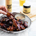 Sticky BBQ chicken wings with Tweed Real Food Wild Porcini Salt