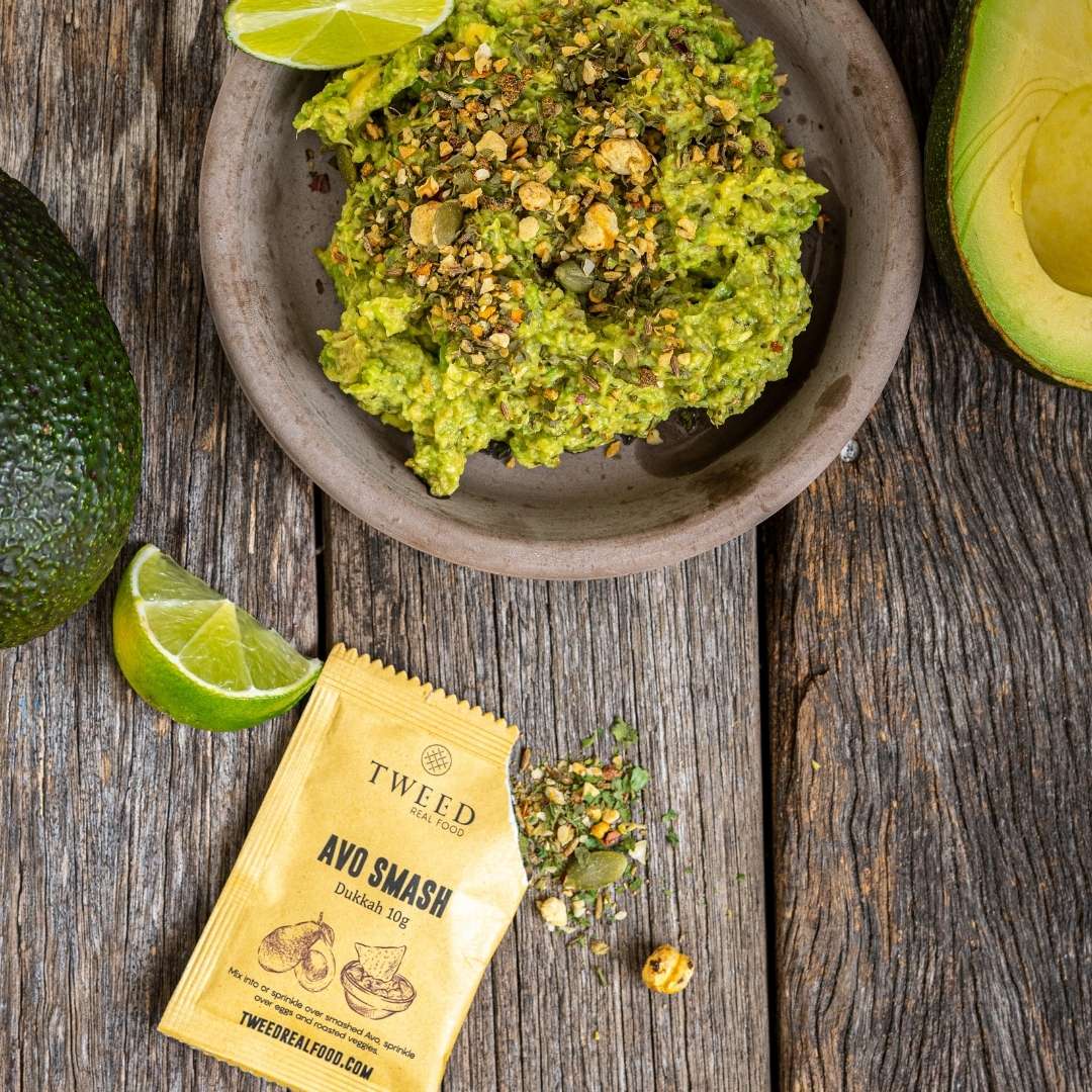 Guacamole made with Avo Smash Dukkah spice from the Secret Santa Gift Hamper