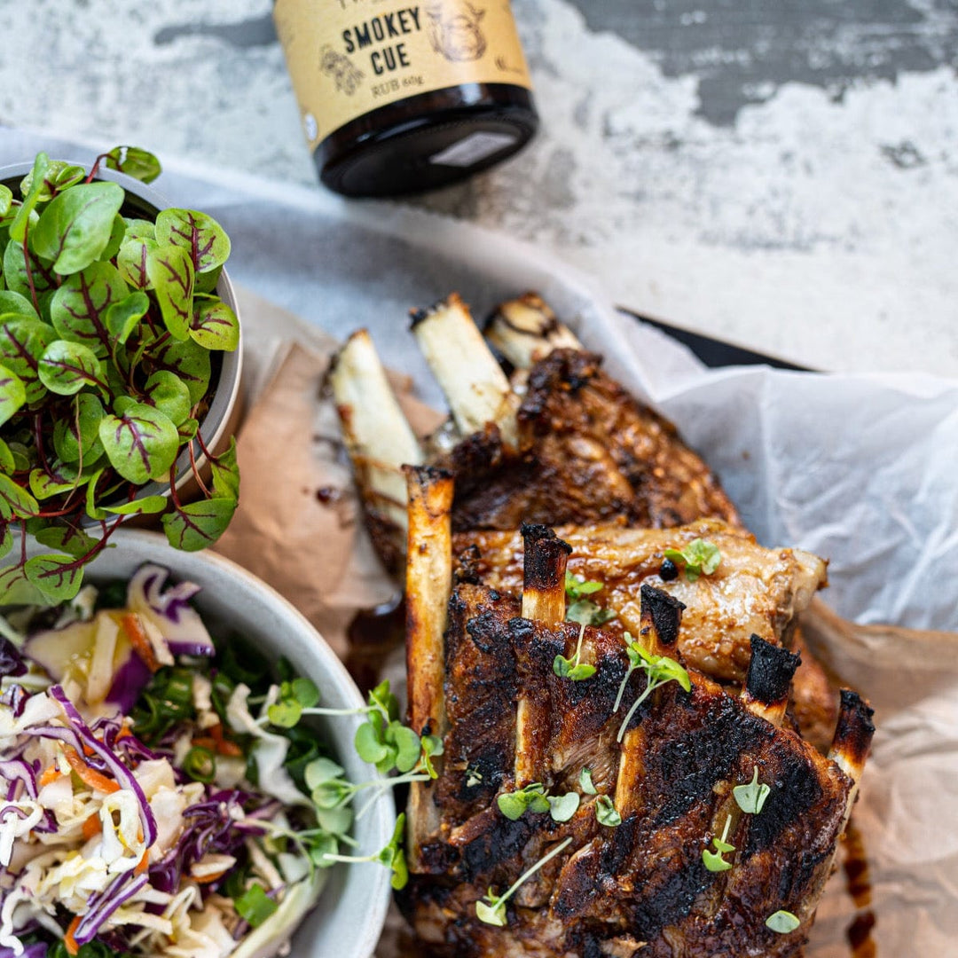 Pork ribs with Tweed Real Food Smokey Cue BBQ rub