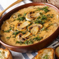 Creamy mushroom sauce made with Tweed Real Food Simply Stroganoff Seasoning